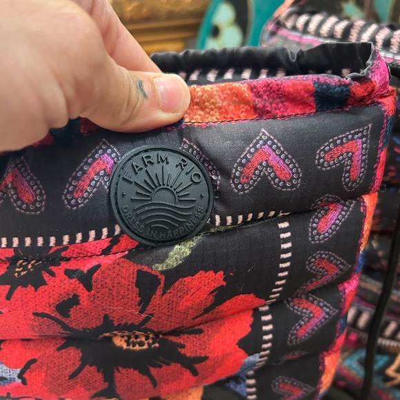 FARM RIO Scarf Chunky Lug Sole Tall Puffer Boot Bright Multicolor *9.5*Like New - Picture 6 of 16